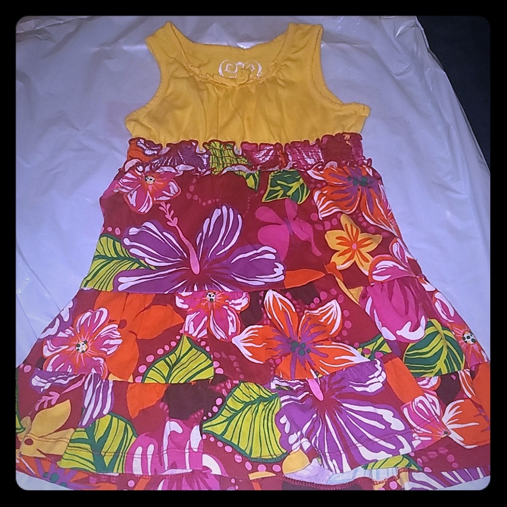 Girls sleeveless floral dress